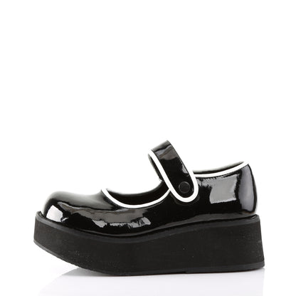 DemoniaCult Bombas de mujer SPRITE-01 blk-wht pat