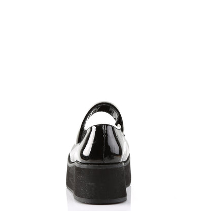 DemoniaCult Bombas de mujer SPRITE-01 blk-wht pat
