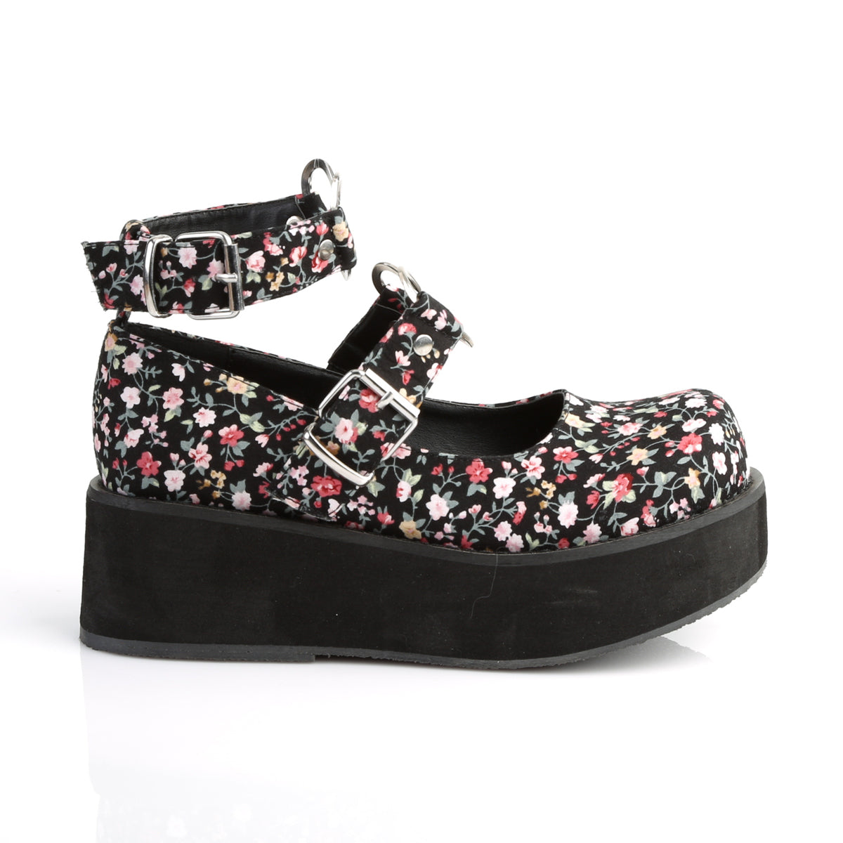 DemoniaCult Bombas de mujer SPRITE-02 tela floral