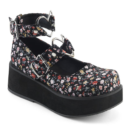 DemoniaCult Bombas de mujer SPRITE-02 tela floral