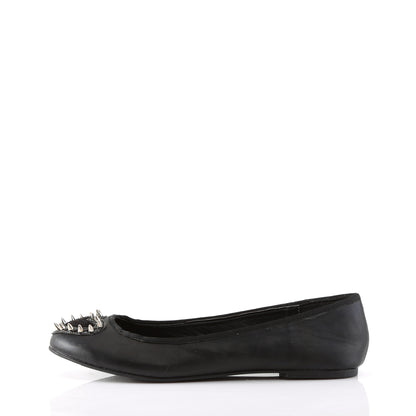 DemoniaCult Zapato bajo para mujer STAR-24 BLK Vegan Leather-Pony Fur