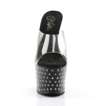Pleaser Sandalias para mujer STARDUST-701 clr / blk