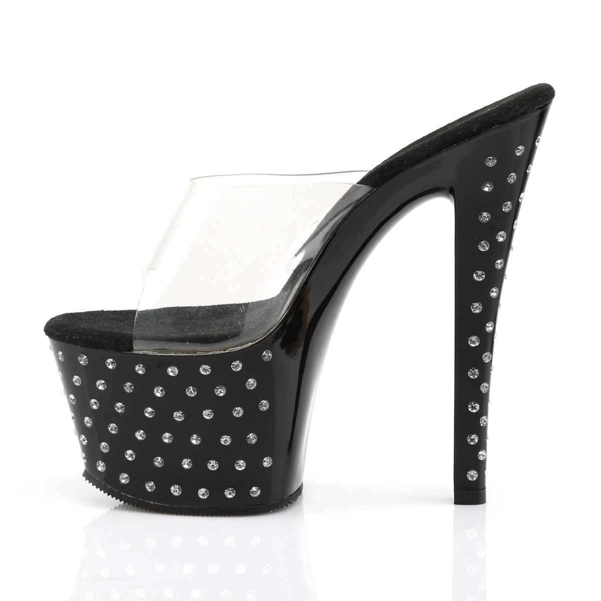 Pleaser Sandalias para mujer STARDUST-701 clr / blk