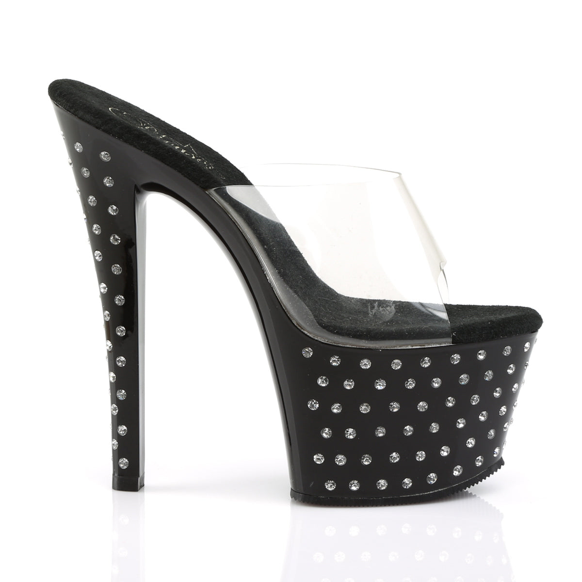 Pleaser Sandalias para mujer STARDUST-701 clr / blk