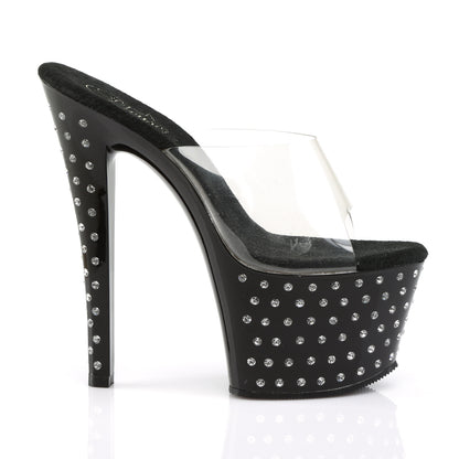 Pleaser Sandalias para mujer STARDUST-701 clr / blk