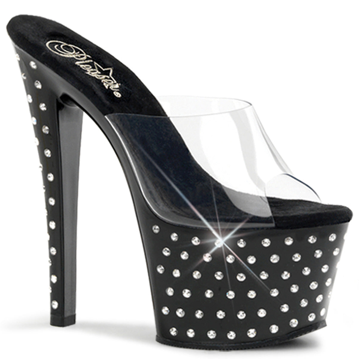 Pleaser Sandalias para mujer STARDUST-701 clr / blk