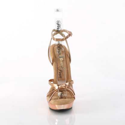 Fabulicious  Pumps SULTRY-638 Rose Gold Metallic Pu/Rose Gold Chrome