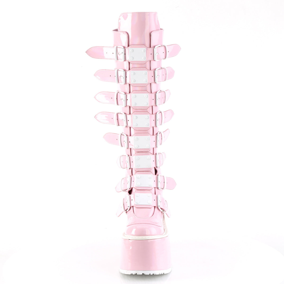 DemoniaCult  Boots SWING-815 B.Pink Hologram