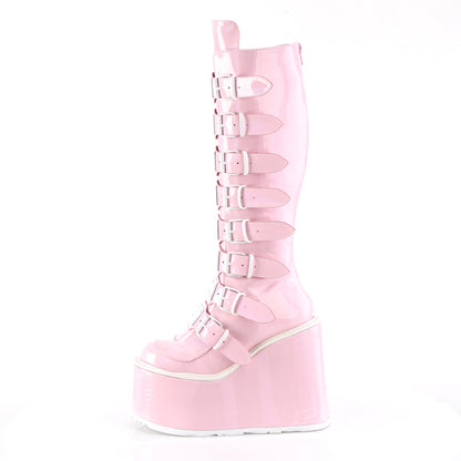 DemoniaCult  Boots SWING-815 B.Pink Hologram