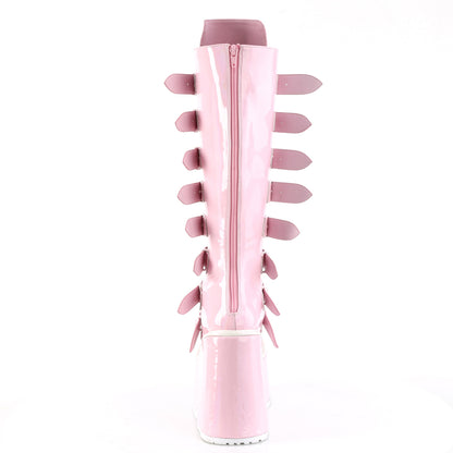 DemoniaCult  Boots SWING-815 B.Pink Hologram