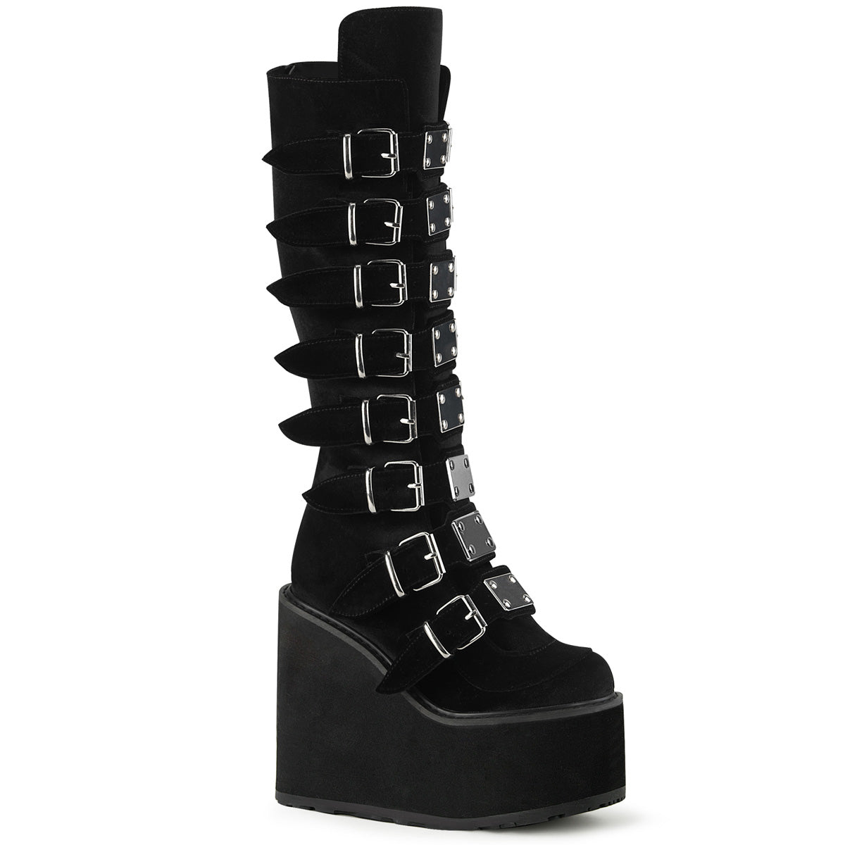 DemoniaCult  Botas SWING-815 BLK VELVET