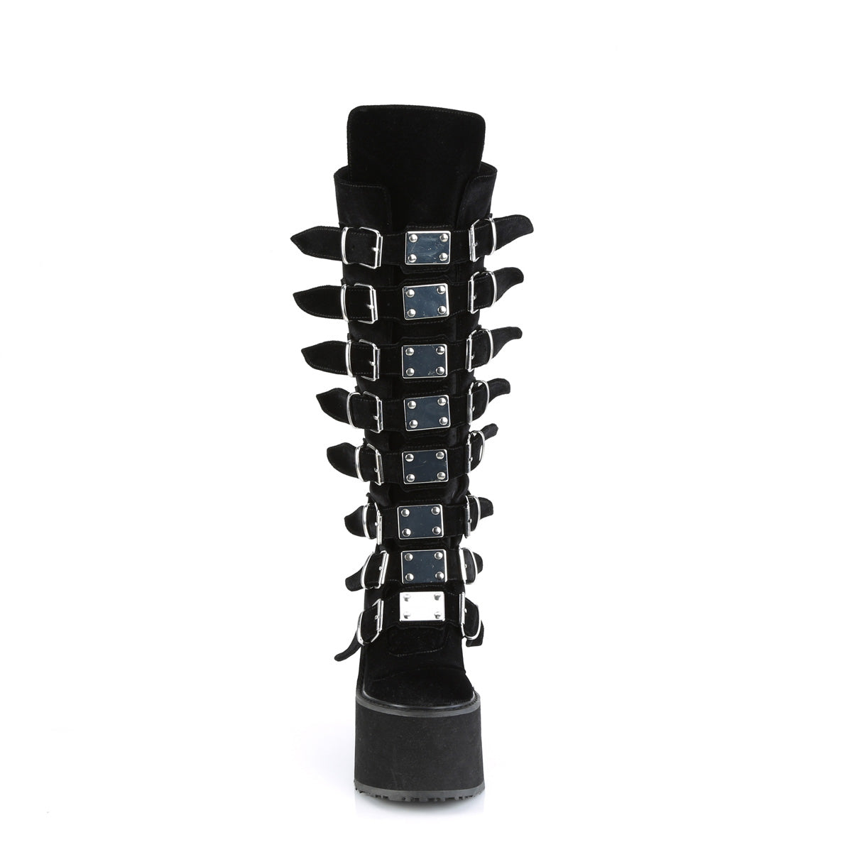 DemoniaCult  Botas SWING-815 BLK VELVET