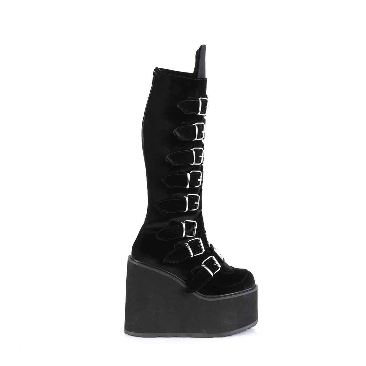 DemoniaCult  Botas SWING-815 BLK VELVET