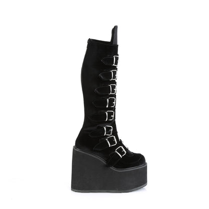 DemoniaCult  Botas SWING-815 BLK VELVET