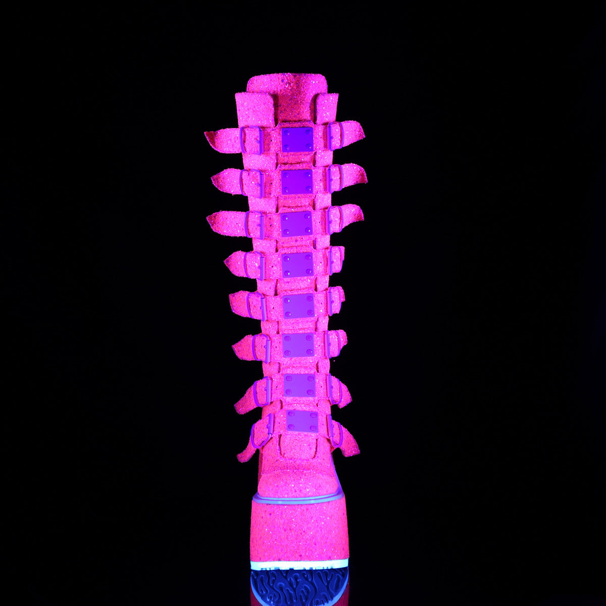 DemoniaCult  Botas SWING-815UV brillo rosa