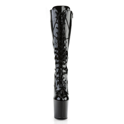 Pleaser Botas de mujer TABOO-2023 BLK STR PAT / BLK
