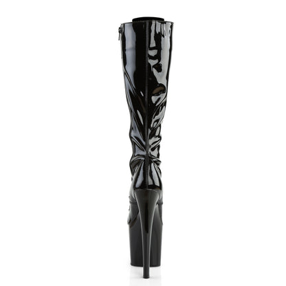 Pleaser Botas de mujer TABOO-2023 BLK STR PAT / BLK