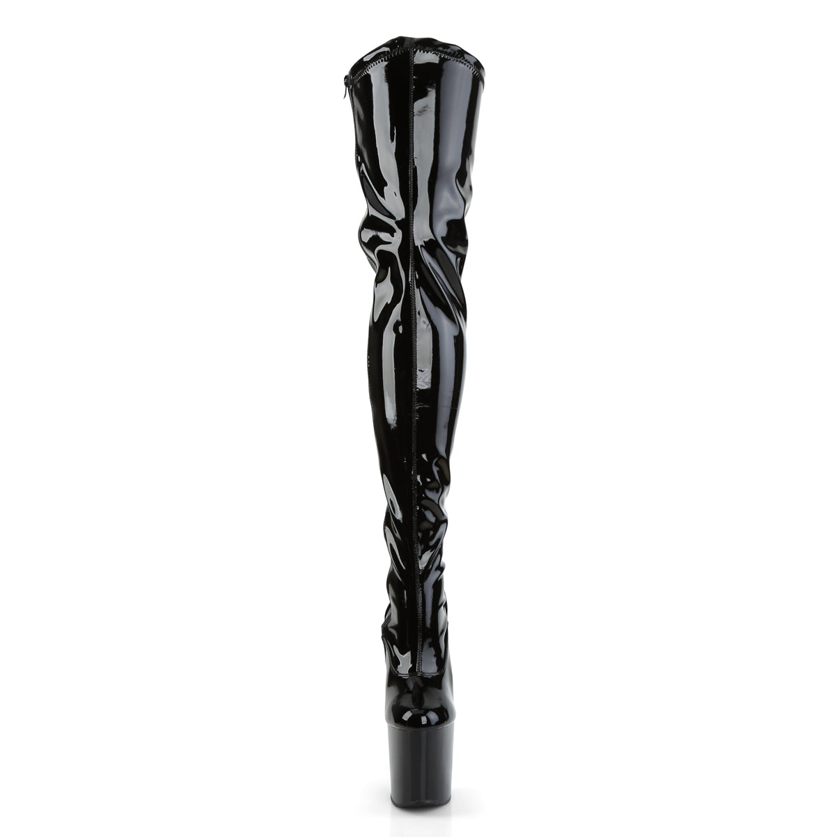 Pleaser De las mujeres  TABOO-3000 BLK STR PAT/BLK
