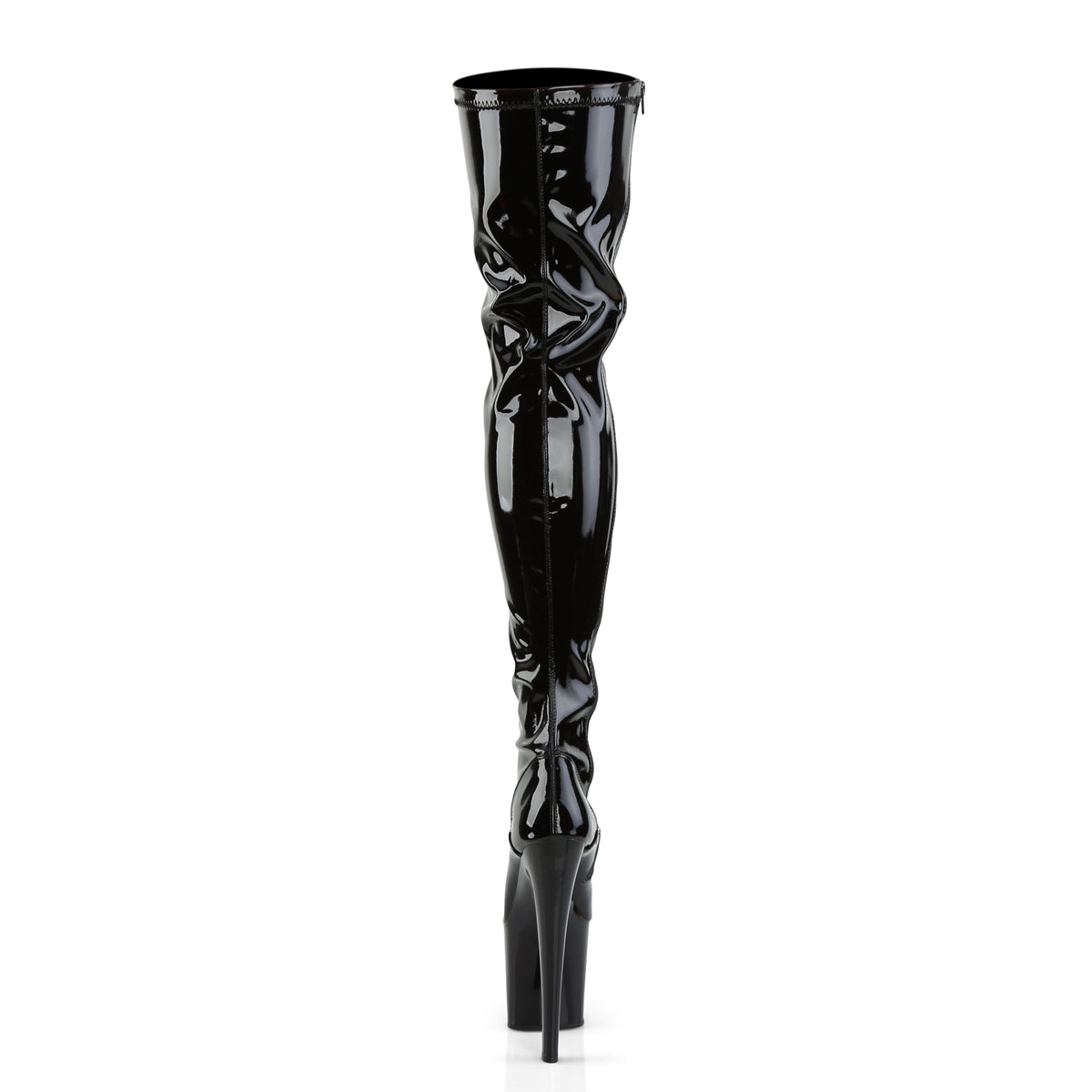 Pleaser De las mujeres  TABOO-3000 BLK STR PAT/BLK