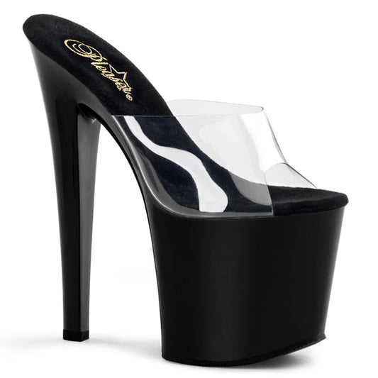 Pleaser Womens Sandals TABOO-701 Clr/Blk