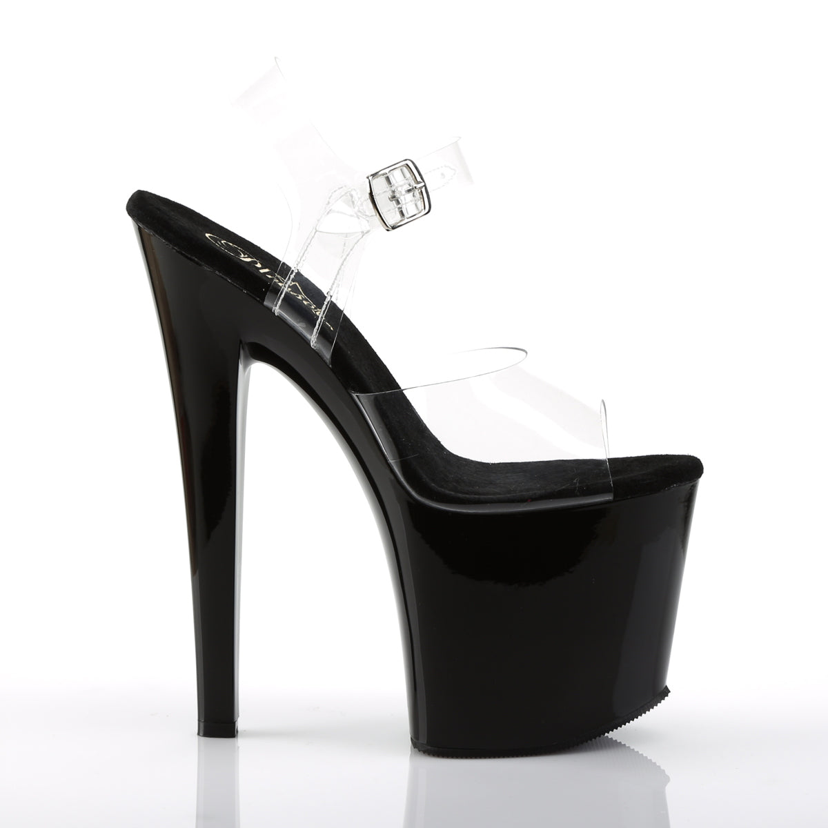Pleaser Womens Sandals TABOO-708 Clr/Blk