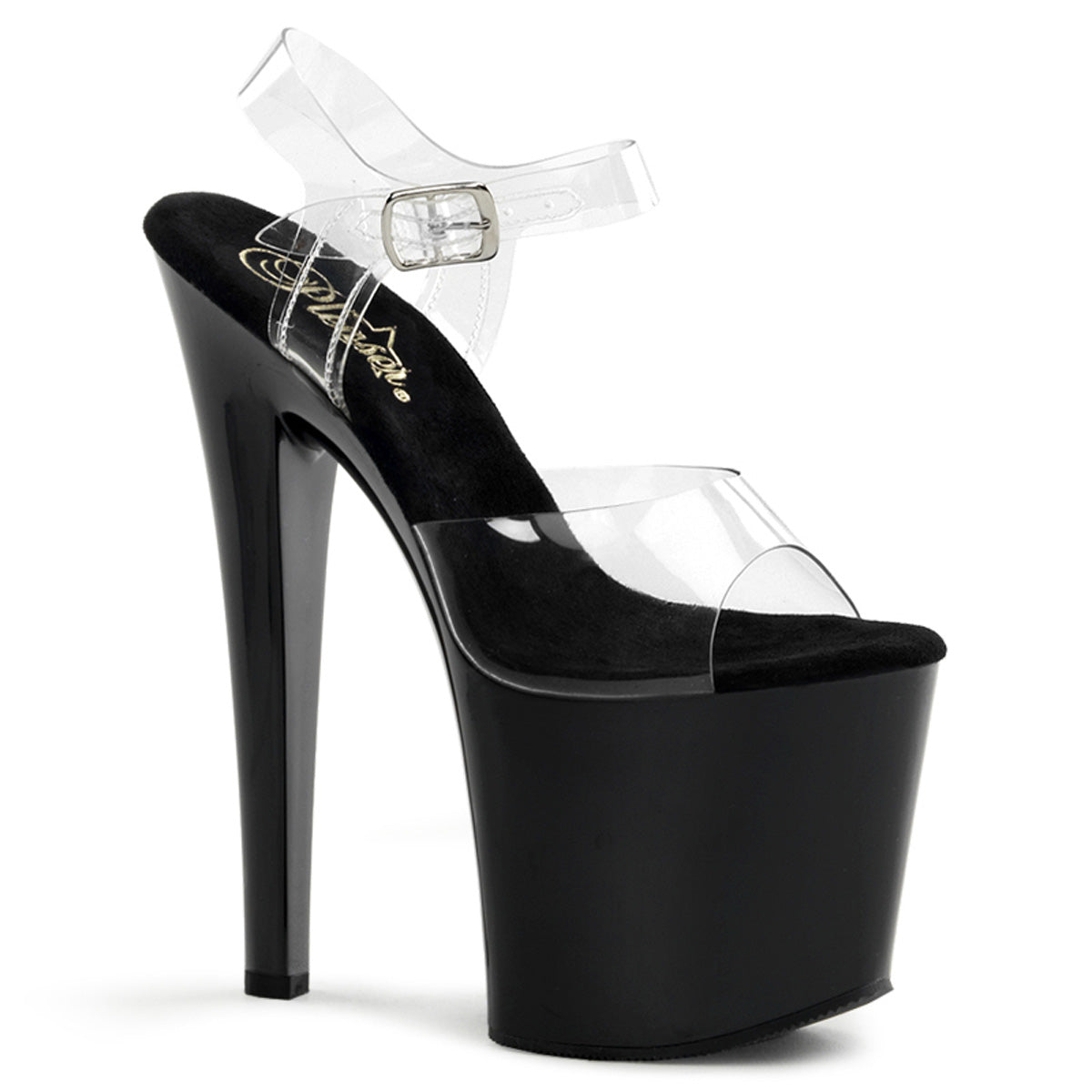 Pleaser Womens Sandals TABOO-708 Clr/Blk