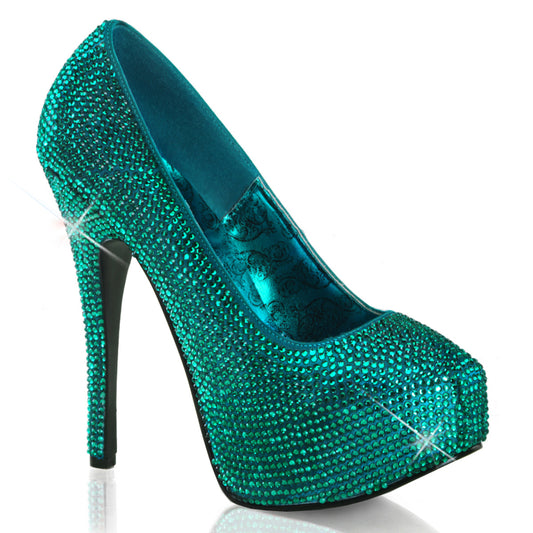 Bordello Bombas para mujer TEEZE-06r turquesa satinada rs