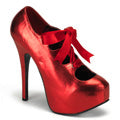 Bordello Womens Pumps TEEZE-09 Red Met Pu