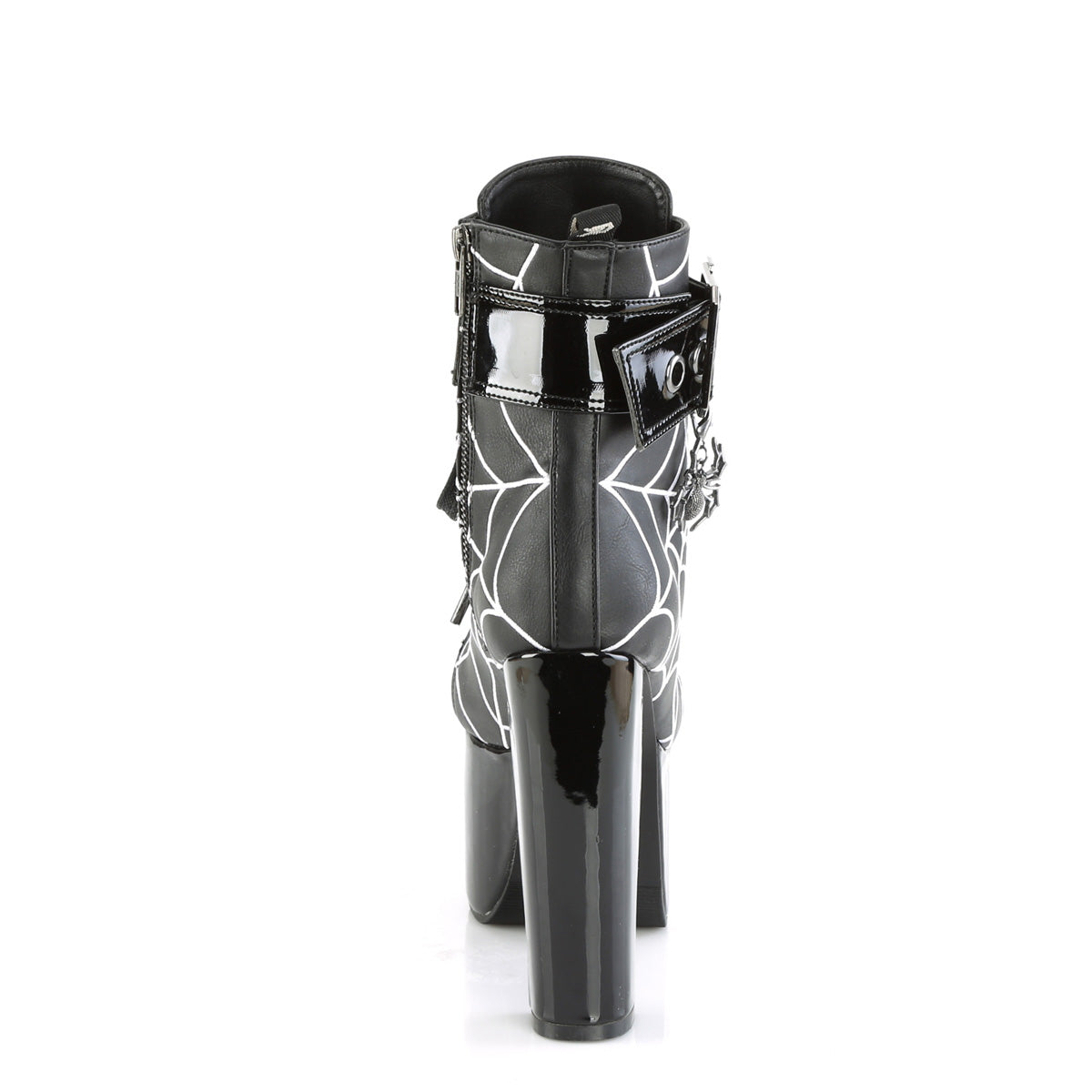 DemoniaCult  Botines TORMENT-51 BLK de cuero vegano