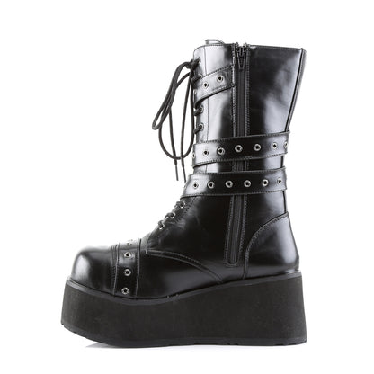 DemoniaCult Mens Boots TRASHVILLE-205 Blk Vegan Leather