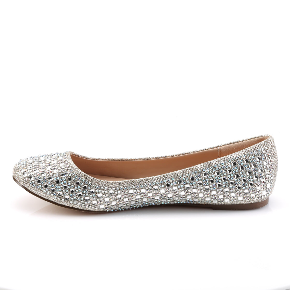 Fabulicious Bombas para mujer TREAT-06 tejido de malla desnuda brillo