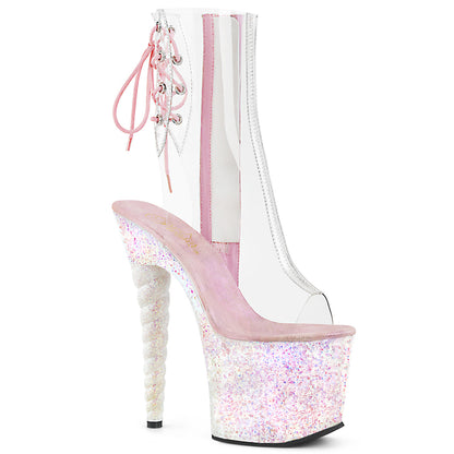 Pleaser Botas de tobillo para mujer unicorn-1018c clr / opal multi brillo