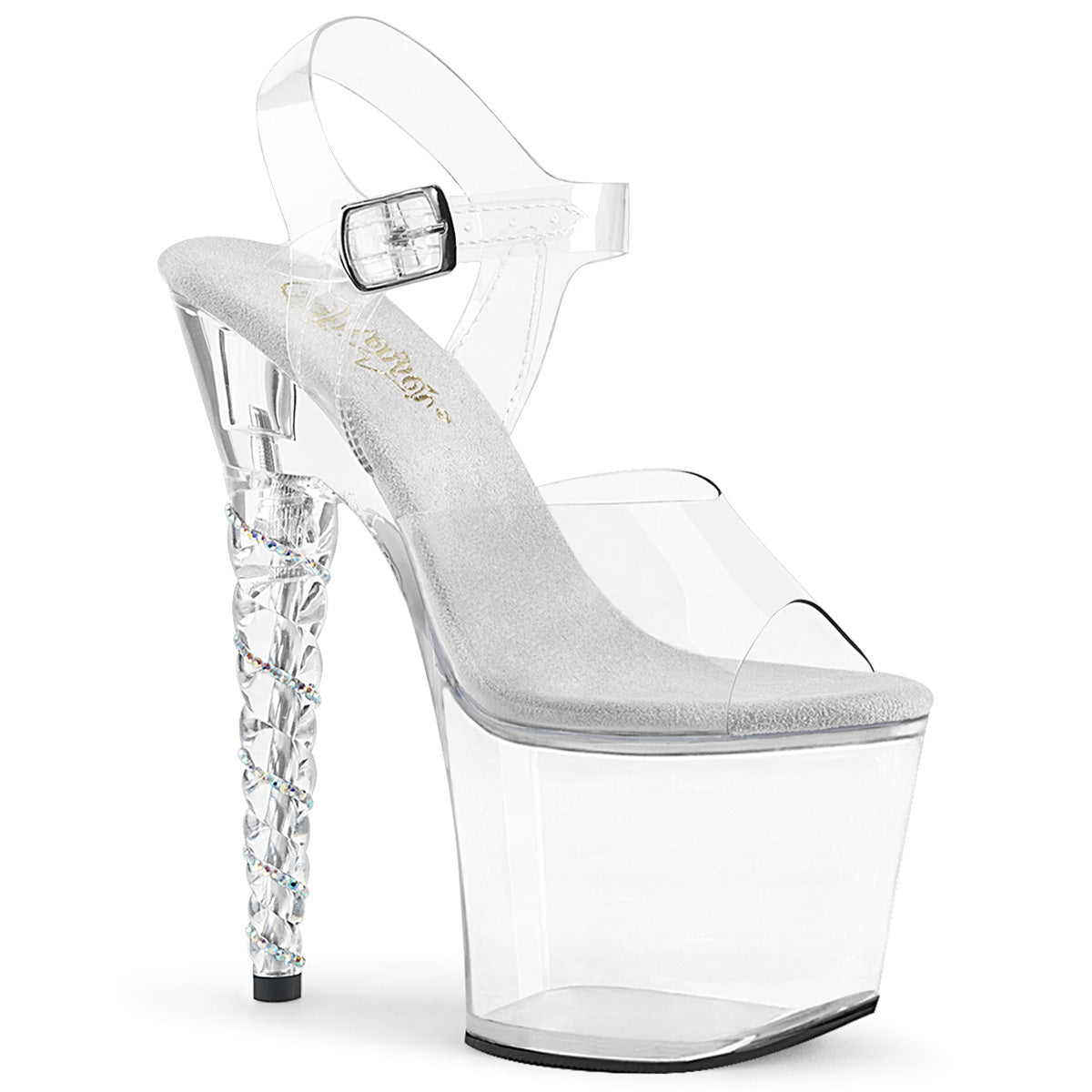 Pleaser Sandalias para mujer Unicorn-708RSH CLR / CLR