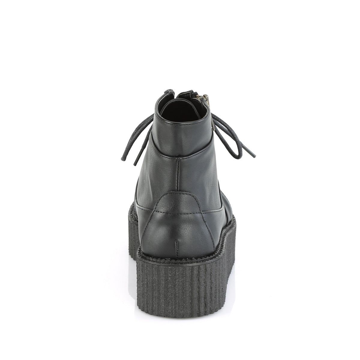 DemoniaCult Zapato bajo para hombre V-CREEPER-571 BLK de cuero vegano