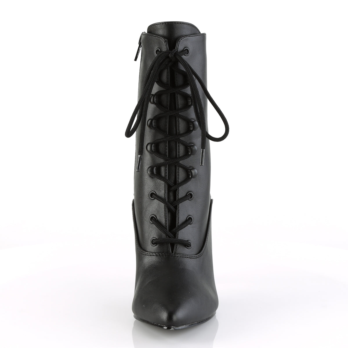 Pleaser Botas de tobillo para mujer VANITY-1020 Blk Faux Cuero