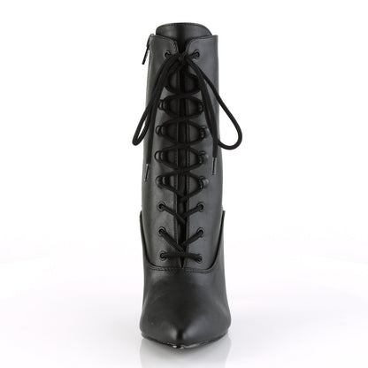 Pleaser Botas de tobillo para mujer VANITY-1020 Blk Faux Cuero