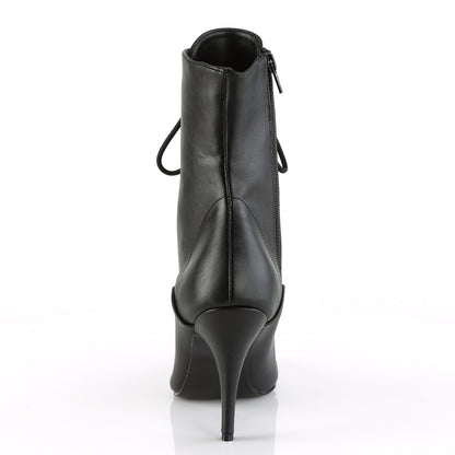 Pleaser Botas de tobillo para mujer VANITY-1020 Blk Faux Cuero