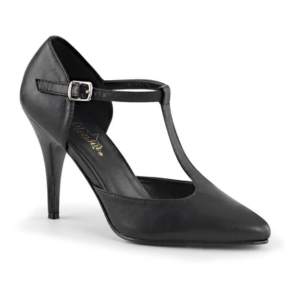 Pleaser Bombas para mujer VANITY-415 Blk Faux Cuero