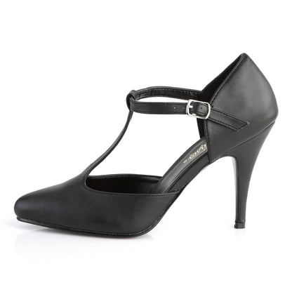 Pleaser Bombas para mujer VANITY-415 Blk Faux Cuero