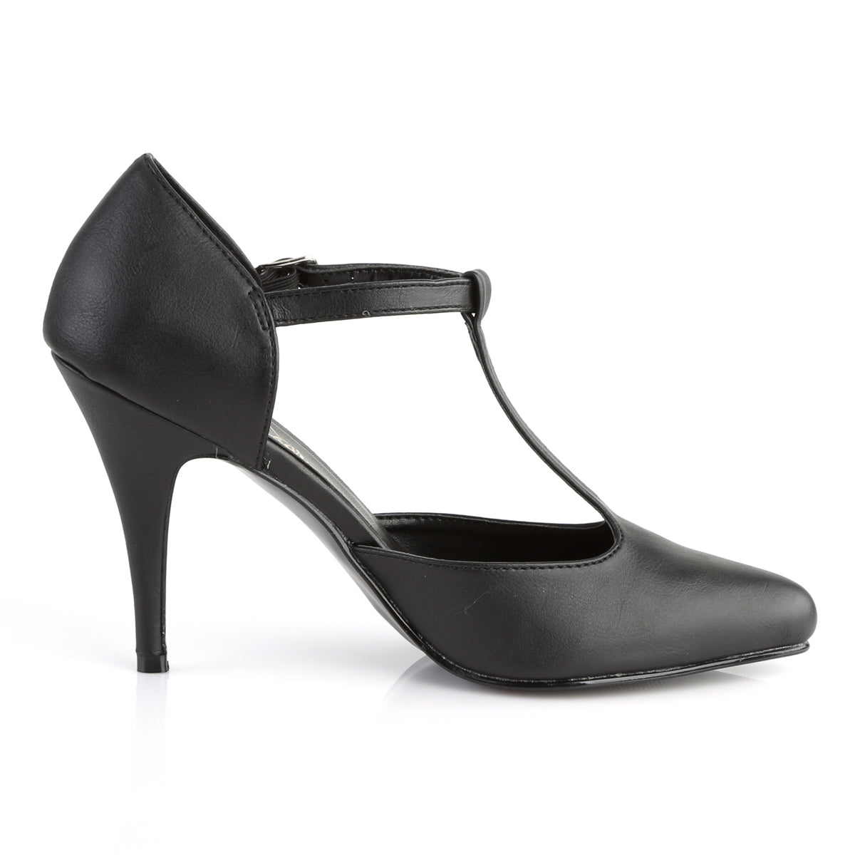 Pleaser Bombas para mujer VANITY-415 Blk Faux Cuero