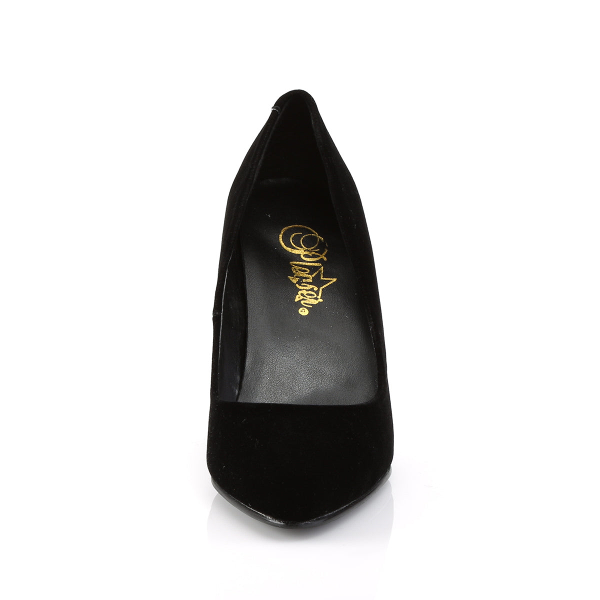 Pleaser Bombas para mujer VANITY-420 BLK VELVET