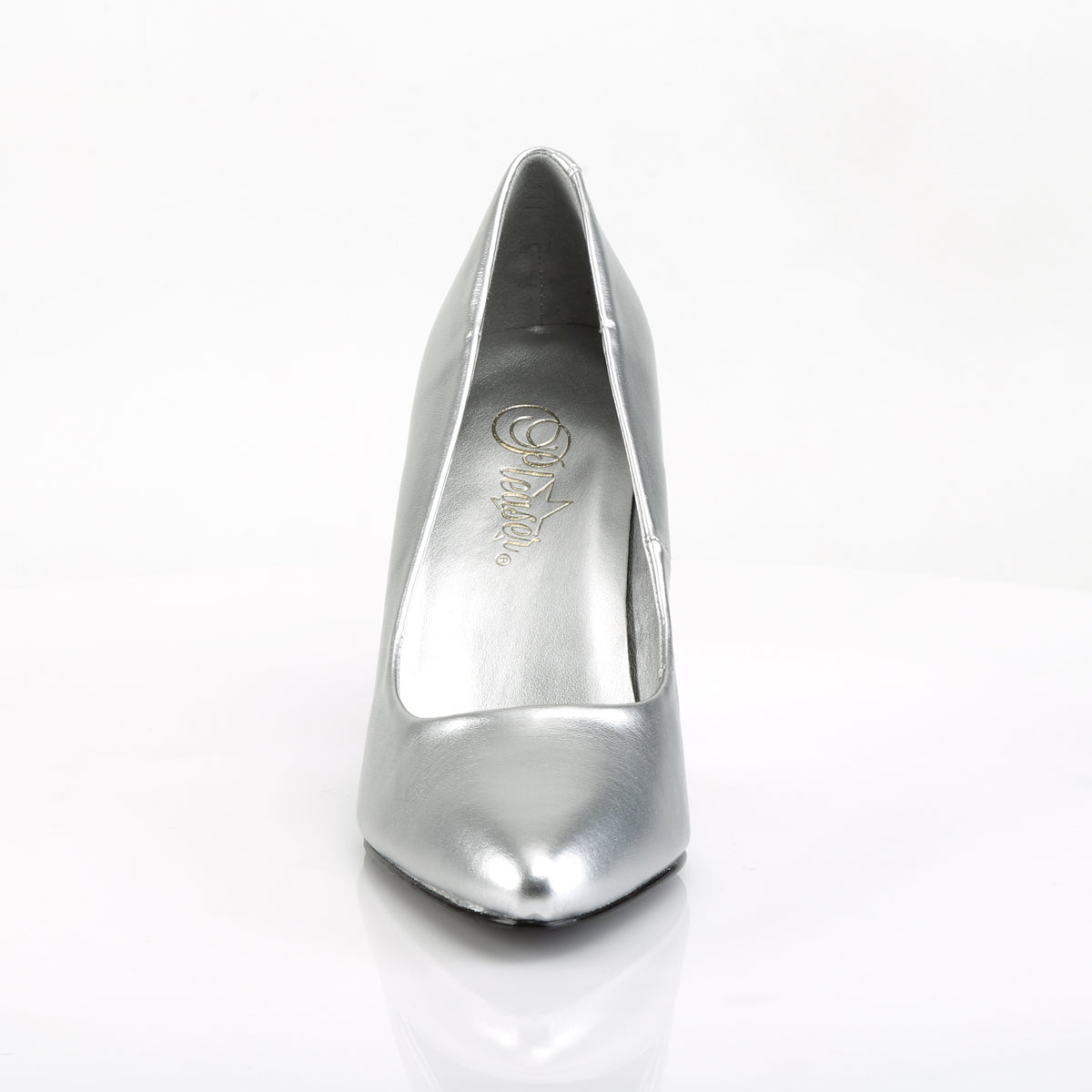Pleaser Womens Pumps VANITY-420 Slv Faux Leather