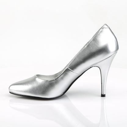 Pleaser Bombas para mujer VANITY-420 SLV Faux Cuero