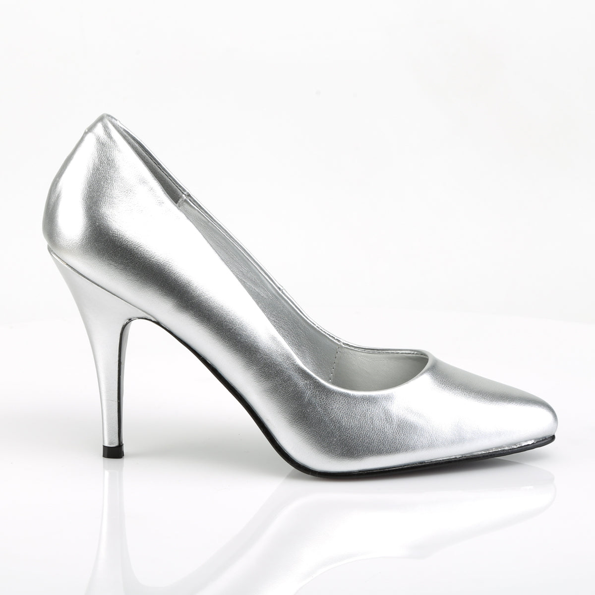 Pleaser Womens Pumps VANITY-420 Slv Faux Leather