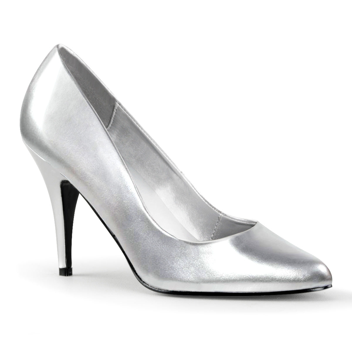 Pleaser Womens Pumps VANITY-420 Slv Faux Leather