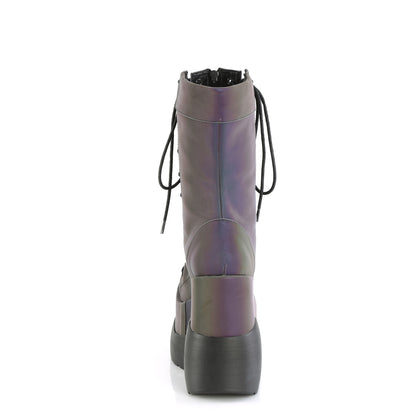DemoniaCult  Botas VOID-118 verde múltiple reflectante