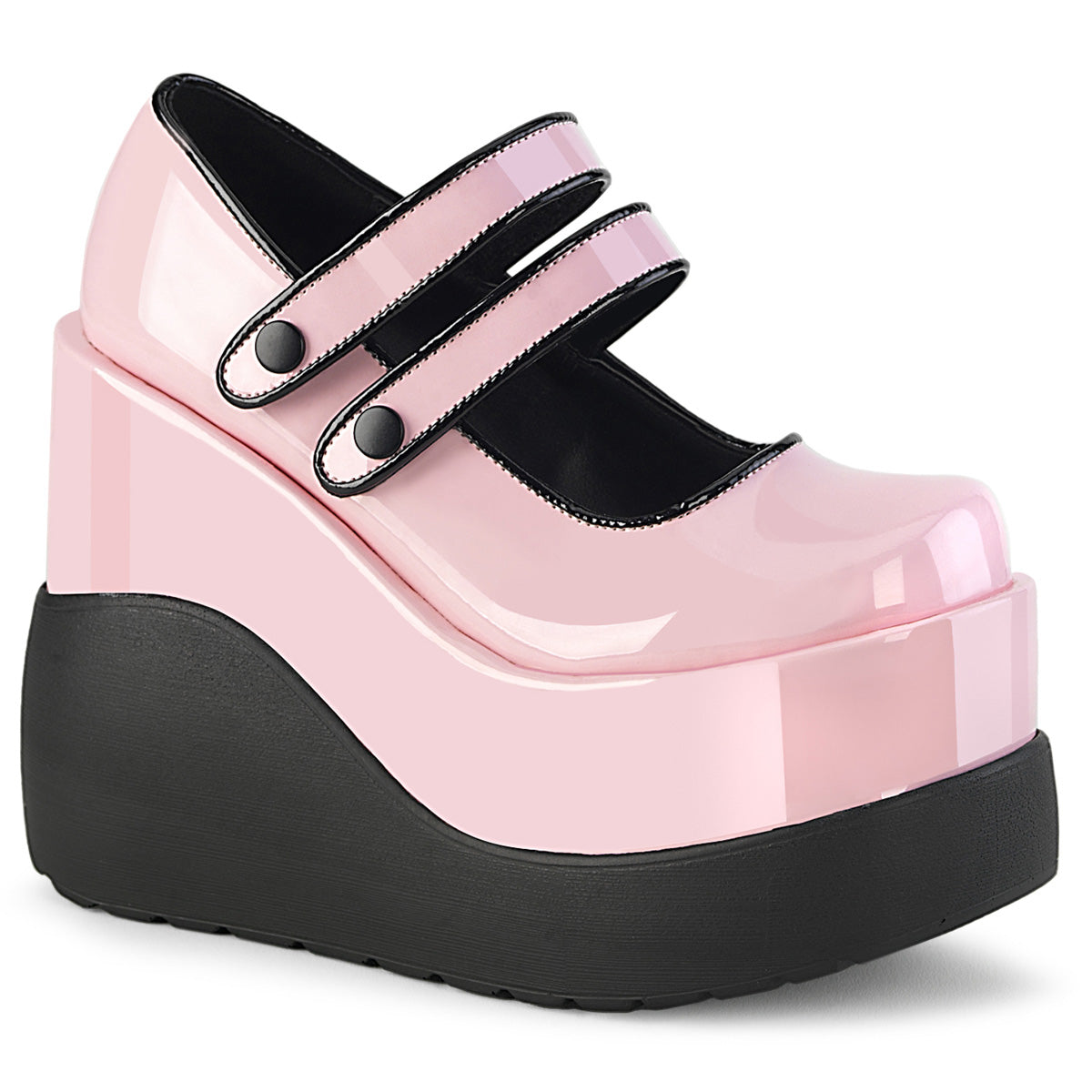 DemoniaCult  Zapatillas VOID-37 B. Patente rosa