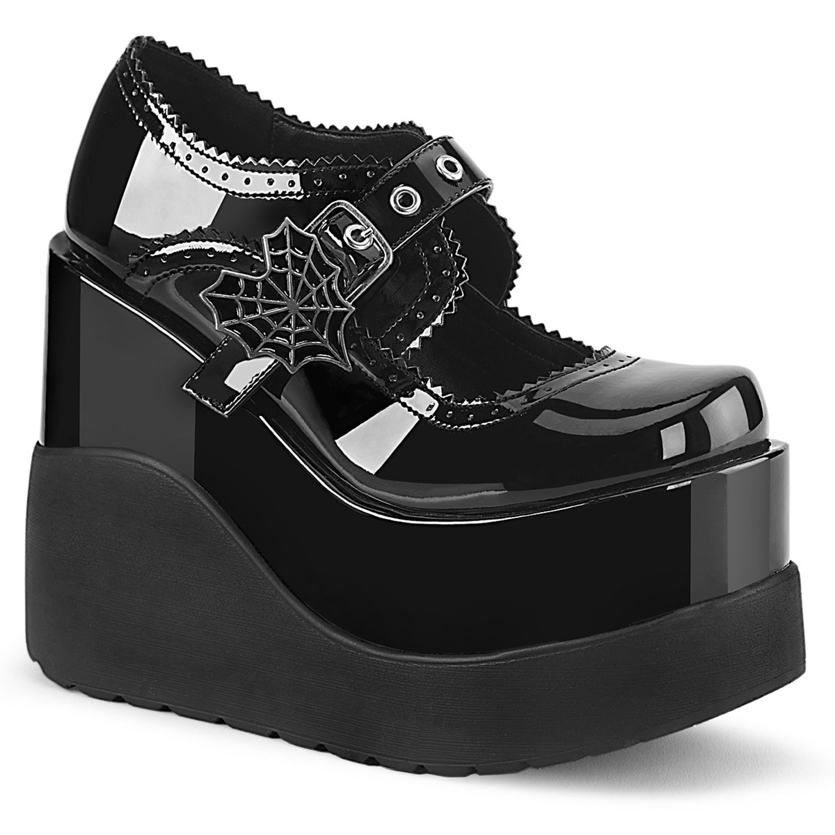 DemoniaCult  Zapatillas VOID-38 BLK Patente