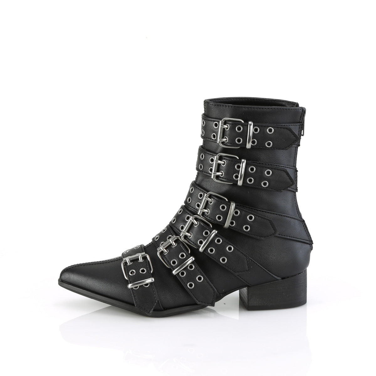 DemoniaCult Mens Boots WARLOCK-70 Blk Vegan Leather