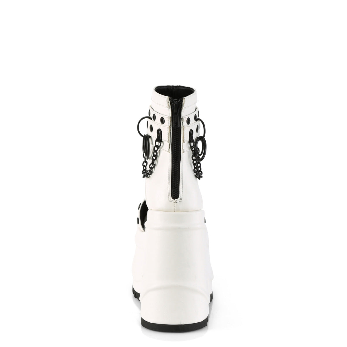DemoniaCult  Sandalias WAVE-22 Wht Leather Vegan